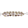Sterling Silver Freshwater Cultured Dyed Chocolate Pearl & Multi-Gemstone Bracelet