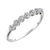 14k White Gold 1/5 ctw. Diamond Ring, Size 7