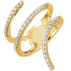 14k Yellow Gold 1/2 ctw. Diamond Ring, Size 7
