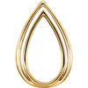 14K Yellow Gold Freeform Pendant