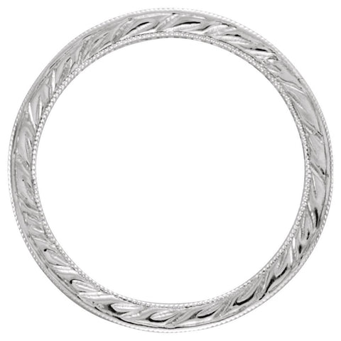 14k White Gold 1/2 CTW Diamond Eternity Band Size 7