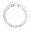 14k White Gold 1/6 CTW Diamond Band, Size 7
