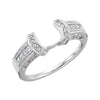 1/4 CTTW Diamond Enhancer in 14k White Gold (Size 6 )