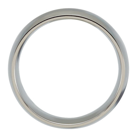 Titanium 10mm Domed Polished Band Size 7