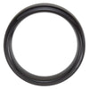 Black Titanium 9mm Ridged Band Size 13