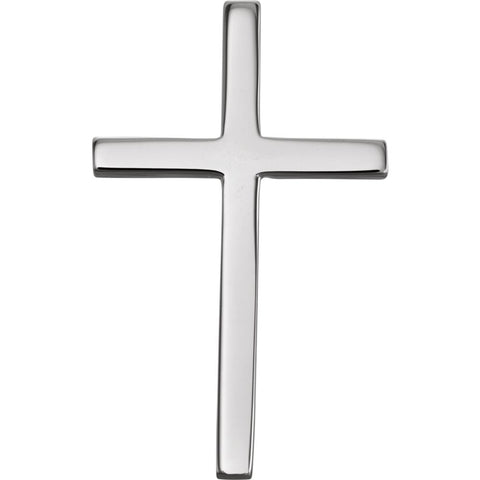 Sterling Silver 21.75x13.5mm Cross Pendant
