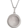 Sterling Silver .005 CTW Diamond Letter "C" Initial Disc 18" Necklace