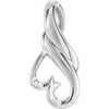 Metal Fashion Pendant in 14k White Gold