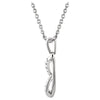 Sterling Silver .08 CTW Diamond 18" Necklace