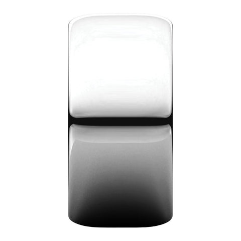 Sterling Silver 10mm Half Round Band, Size 6