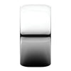 Sterling Silver 10mm Half Round Band, Size 6