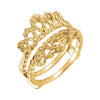 All Metal Ring Guard in 14K Yellow Gold (Size 6)