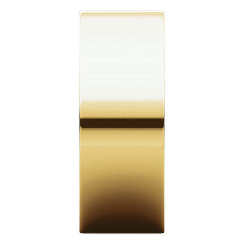 14k Yellow Gold 8mm Flat Comfort Fit Band, Size 8.5