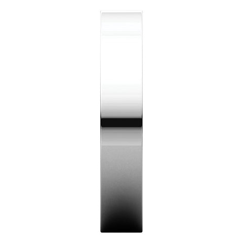 Sterling Silver 4mm Flat Band, Size 7