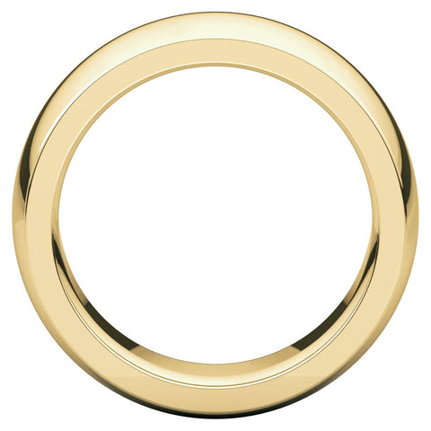 18k Yellow Gold 8mm Heavy Comfort Fit Band, Size 7