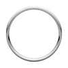 Platinum 3mm Light Comfort Fit Milgrain Band , Size 4