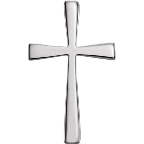 14k White Gold Cross Pendant