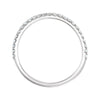 14k White Gold 1/4 CTW Diamond Band, Size 7