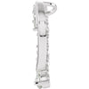 14k White Gold Journey Diamond Heart Pendant