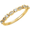 14k Yellow Gold 1/5 ctw. Diamond Ring, Size 7