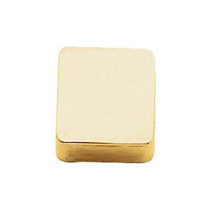 14k Yellow Gold 11mm Square Bracelet Slide