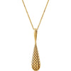 14k Yellow Gold 40.3x8.3mm Teardrop-Shaped Pendant