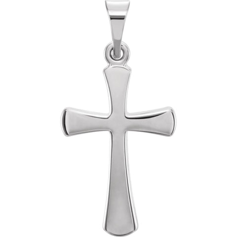 Sterling Silver 23.2x11.4mm Cross Pendant
