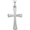 Sterling Silver 23.2x11.4mm Cross Pendant