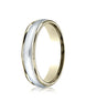 Benchmark-14K-Two-Toned-Gold-4mm-Comfort-Fit-High-Polished-Carved-Design-Wedding-Band-w/-Milgrain--Sz-6--CF15401314KWY06