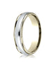 Benchmark-14K-Two-Toned-Gold-4mm-Comfort-Fit-High-Polished-Carved-Design-Wedding-Band-Ring--Size-6--CF1540814KWY06
