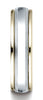 Benchmark-14K-Two-Toned-Gold-6mm-Comfort-Fit-High-Polished-Carved-Design-Band-with-Milgrain--Size-6.5--CF15601314KWY06.5