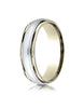 Benchmark-14K-Two-Toned-Gold-6mm-Comfort-Fit-High-Polished-Carved-Design-Wedding-Band-w/-Milgrain--Sz-6--CF15601314KWY06