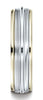 Benchmark-14K-Two-Toned-Gold-6mm-Comfort-Fit-High-Polished-Carved-Design-Wedding-Band-Ring--Size-6.5--CF1560214KWY06.5