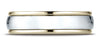 Benchmark-14K-Two-Toned-Gold-6mm-Comfort-Fit-High-Polished-Carved-Design-Wedding-Band-Ring--Size-6.25--CF1560814KWY06.25