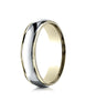 Benchmark-14K-Two-Toned-Gold-6mm-Comfort-Fit-High-Polished-Carved-Design-Wedding-Band-Ring--Size-6--CF1560814KWY06