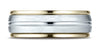 Benchmark-14K-Two-Toned-Gold-8mm-Comfort-Fit-High-Polished-Center-Cut-Carved-Design-Wedding-Band--Size-6.25--CF15841114KWY06.25