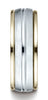 Benchmark-14K-Two-Toned-Gold-8mm-Comfort-Fit-High-Polished-Center-Cut-Carved-Design-Wedding-Band-Sz-6.5--CF15841114KWY06.5