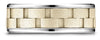Benchmark-14k-Two-Toned-Gold-8mm-Comfort-Fit-Drop-Bevel-Sandblasted-Satin-Finish-Chain-Link-Dsn-Band--6.25--CF20849314KWY06.25