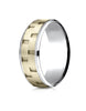 Benchmark-14k-Two-Toned-Gold-8mm-Comfort-Fit-Drop-Bevel-Sandblasted-Satin-Finish-Chain-Link-Dsn-Band--6--CF20849314KWY06