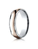 Benchmark-14k-Two-Toned-Gold-6mm-Comfort-Fit-High-Polished-Carved-Design-Band--Size-6--CF2160814KRW06