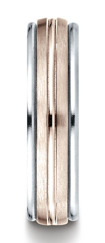 Benchmark-14k-Two-Toned-Gold-6mm-Comfort-Fit-Satin-Finish-Center-Cut-Design-Band--Size-6.5--CF21641114KRW06.5