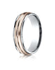 Benchmark-14k-Two-Toned-Gold-6mm-Comfort-Fit-Satin-Finish-Center-Cut-Design-Band--Size-6--CF21641114KRW06