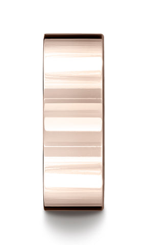 Benchmark-14K-Rose-Gold-8mm-Flat-Comfort-Fit-Wedding-Band-Ring--Size-4.5--CF28014KR04.5