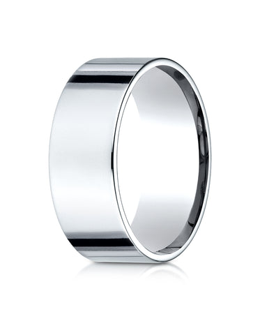 Benchmark Palladium 8mm Flat Comfort-Fit Wedding Band Ring (Sizes 4 - 15 )
