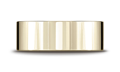 Benchmark-14K-Yellow-Gold-8mm-Flat-Comfort-Fit-Wedding-Band-Ring--Size-4.25--CF28014KY04.25