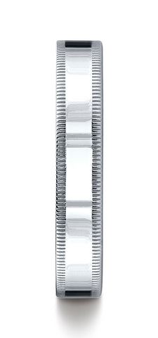 Benchmark-18K-White-Gold-4mm-Flat-Comfort-Fit-Wedding-Band-Ring-with-Milgrain--Size-4.5--CF44018KW04.5