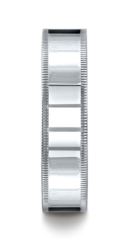 Benchmark-14K-White-Gold-6mm-Flat-Comfort-Fit-Wedding-Band-Ring-with-Milgrain--Size-4.5--CF46014KW04.5