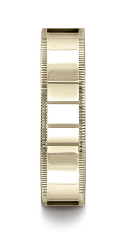 Benchmark-18K-Yellow-Gold-6mm-Flat-Comfort-Fit-Wedding-Band-Ring-with-Milgrain--Size-4.5--CF46018KY04.5
