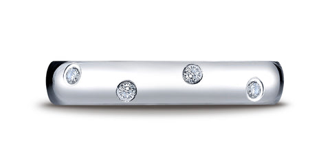 Benchmark-14K-White-Gold-4mm-Comfort-Fit-Burnish-Set-12-Stone-Diamond-Eternity-Wedding-Band--.24Ct--Sz-4.25--CF51413114KW04.25