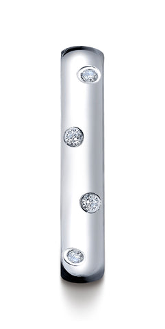 Benchmark-18K-White-Gold-4mm-Comfort-Fit-Burnish-Set-12-Stone-Diamond-Eternity-Band--.24Ct--Size-4.5--CF51413118KW04.5